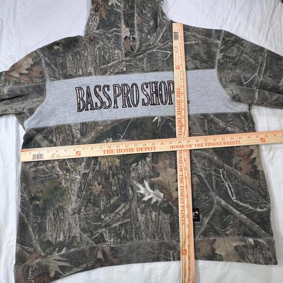Bass Pro Shop Mens 2XL Camo Hoodie Sweater Hooded Winter Hunting - Picture 6 of 9